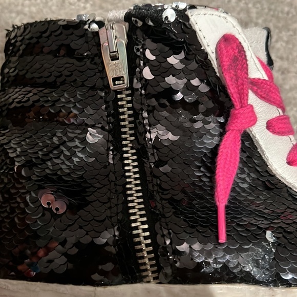 Golden Goose Slides - Pink, Black, White Sequin Sneaker - Picture 7 of 9